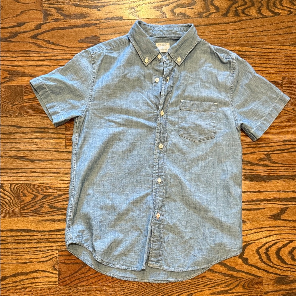 Crewcuts Chambray Blue Button-Down Shirt